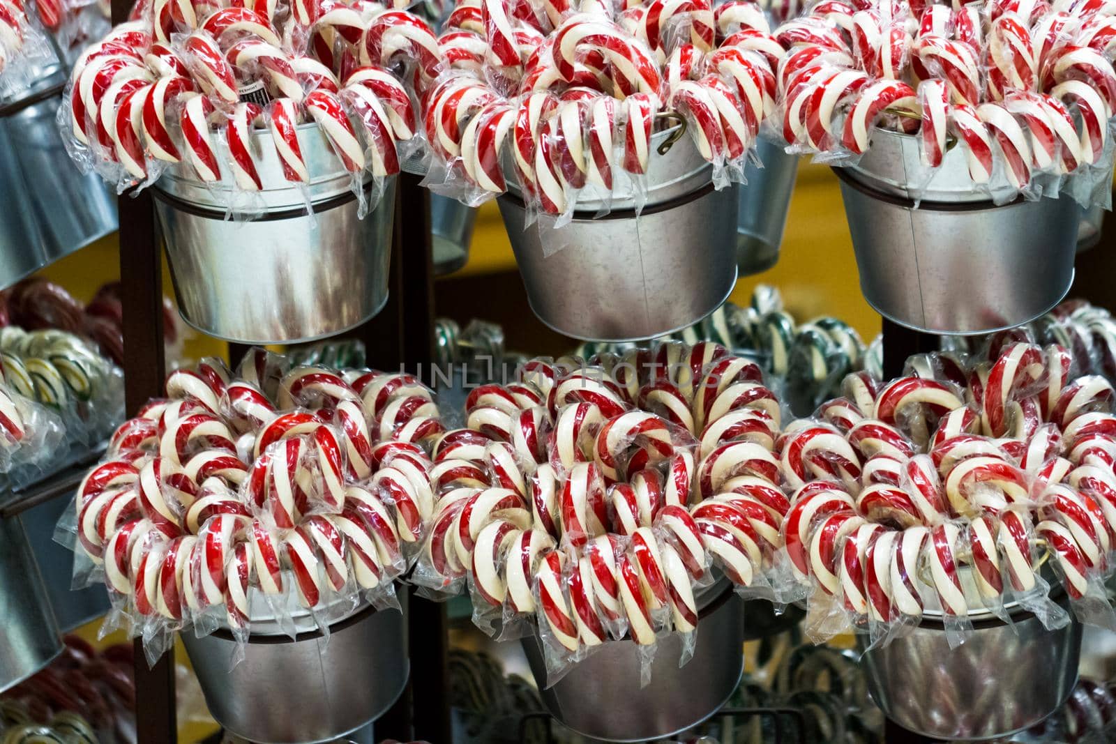 Gourmet hard candies for Christmas holidays.