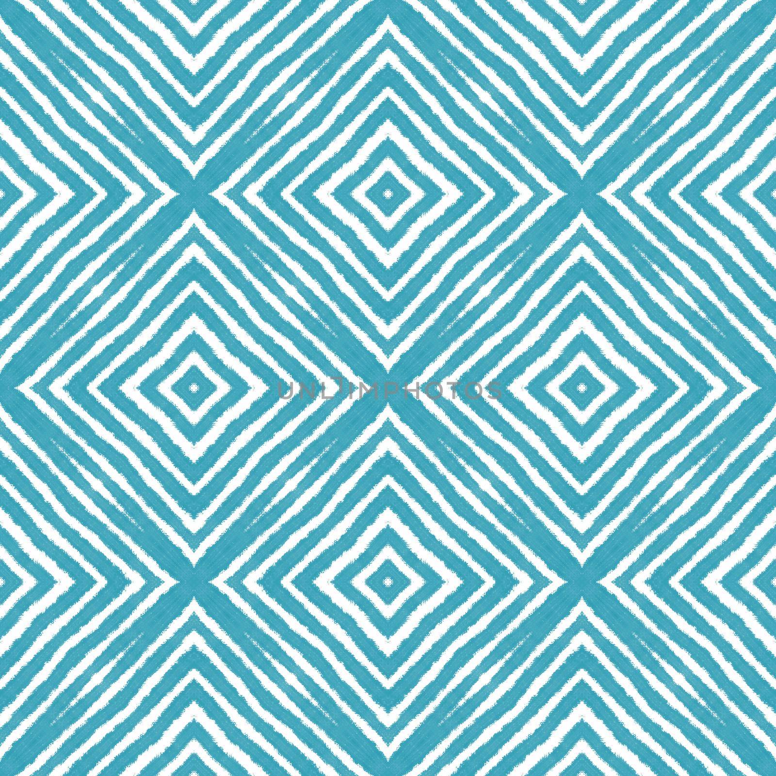 Chevron stripes design. Turquoise symmetrical by beginagain