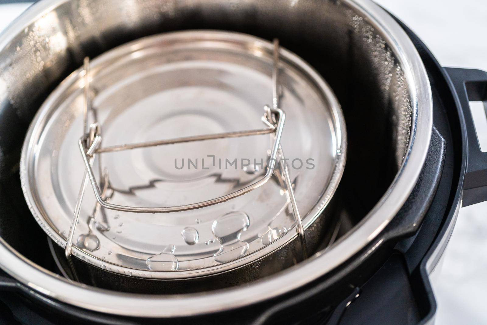 Cook no-peel hard-boiled eggs in a pressure cooker.