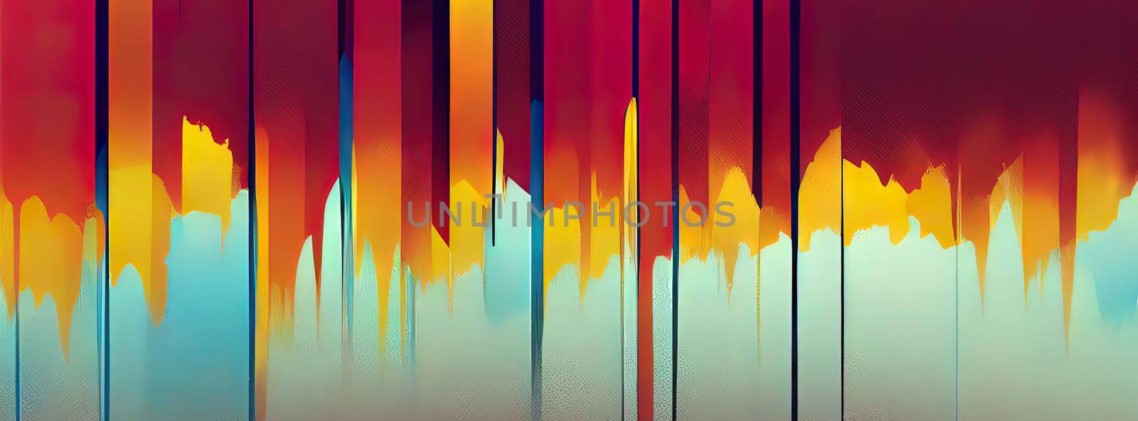 Smooth colorful template banner with gradient color. Design with liquid shape abstract background modern by FokasuArt