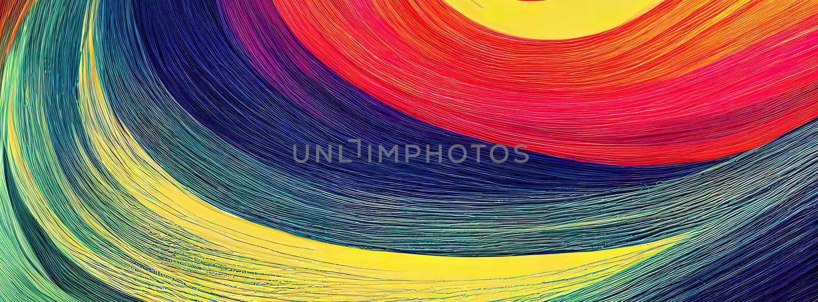 Smooth colorful template banner with gradient color. Design with liquid shape abstract background modern by FokasuArt
