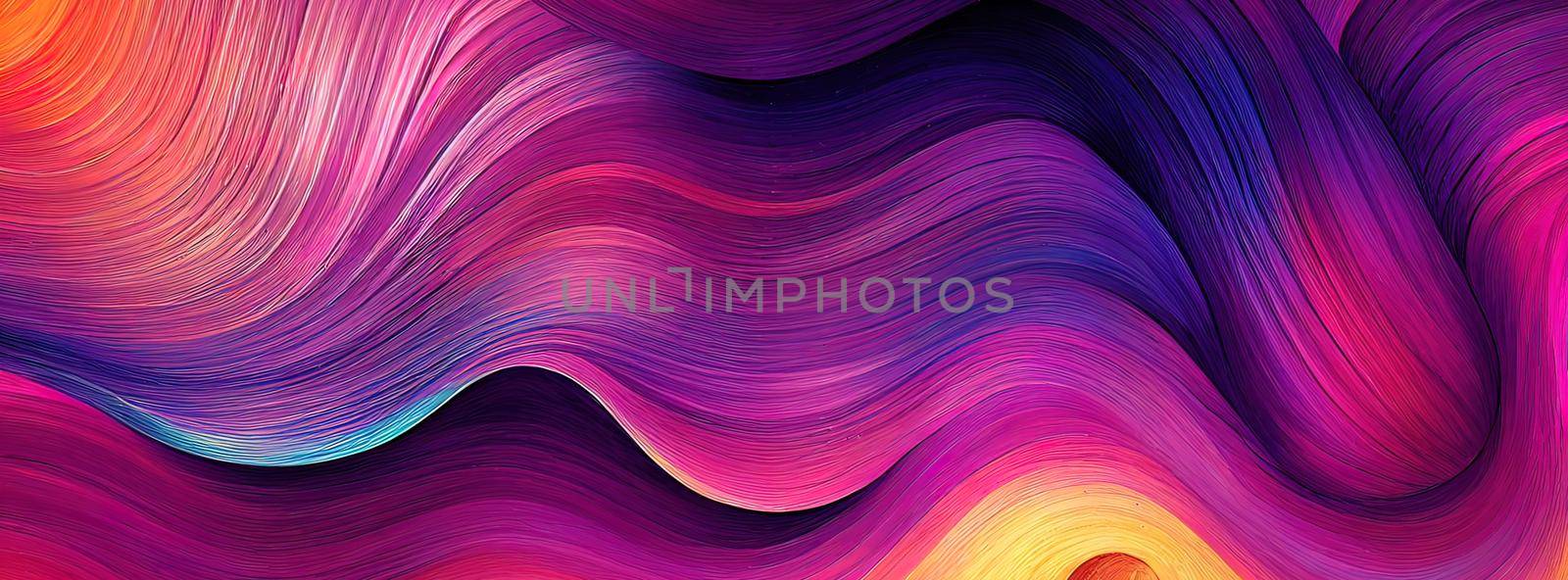 Smooth colorful template banner with gradient color. Design with liquid shape abstract background modern by FokasuArt