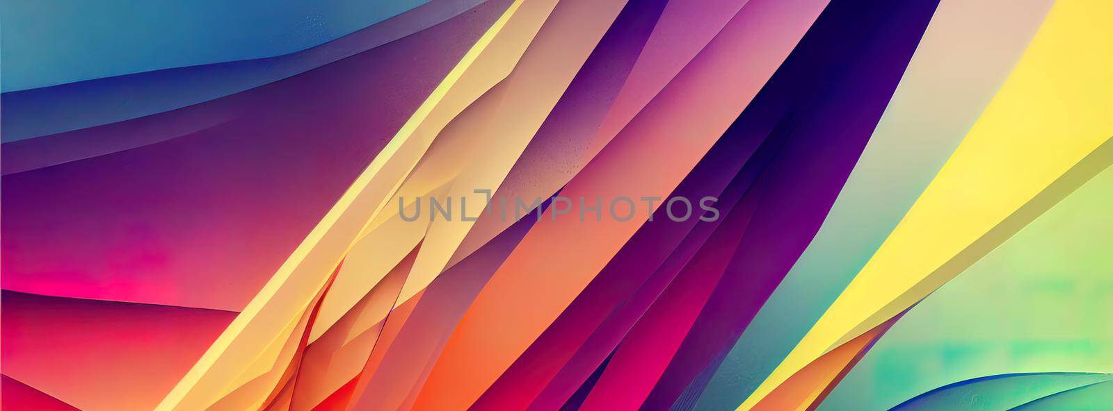 Smooth colorful template banner with gradient color. Design with liquid shape abstract background modern by FokasuArt