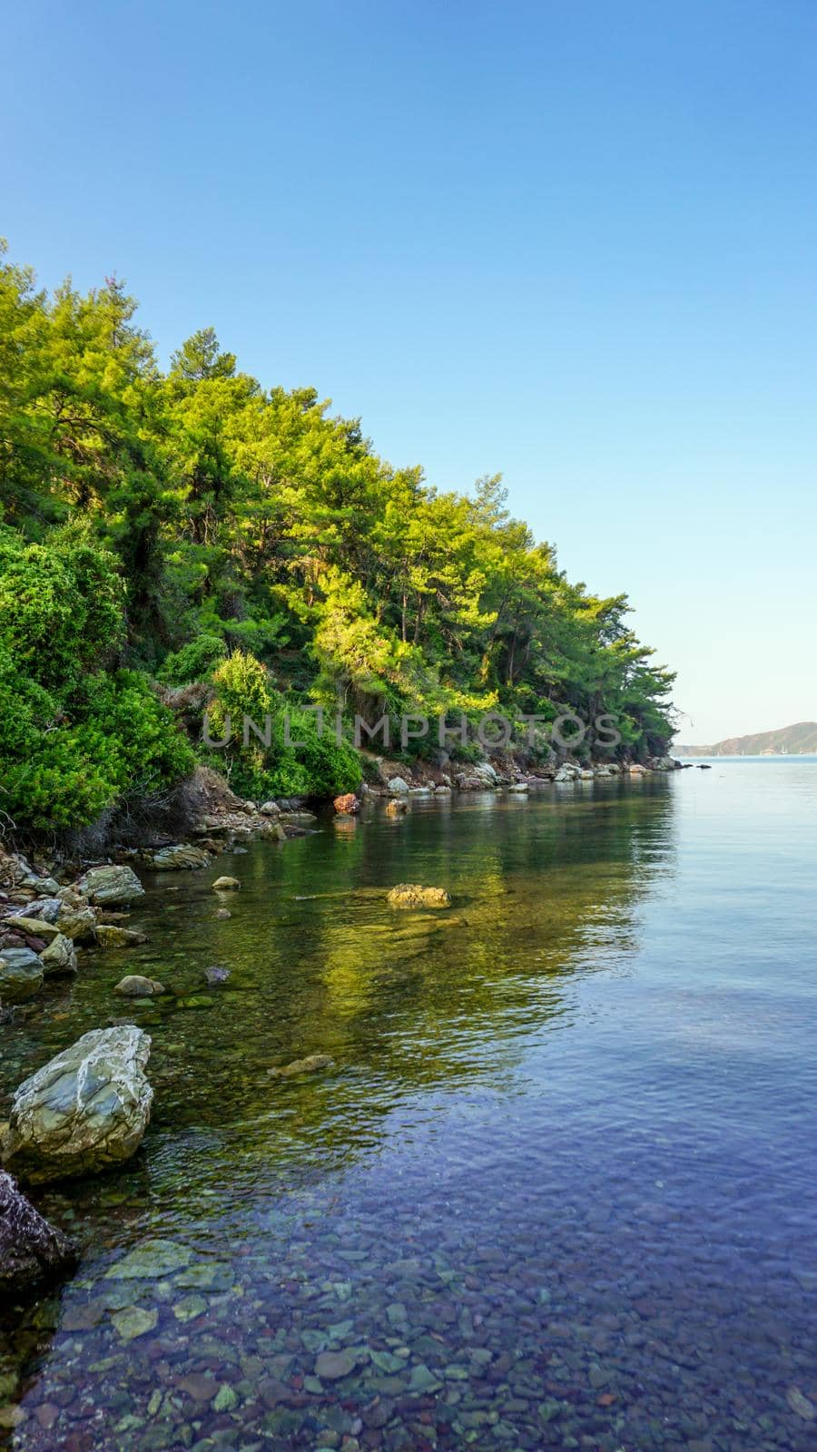 Coastline of Marmaris Hisaronu Mugla Turkey