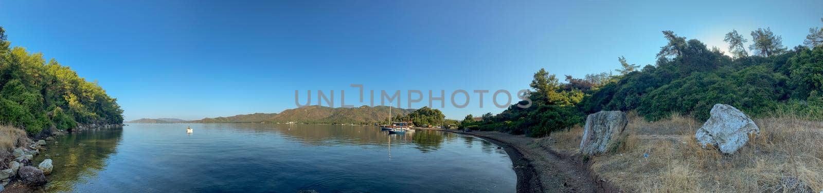 Coastline of Marmaris Hisaronu Mugla Turkey