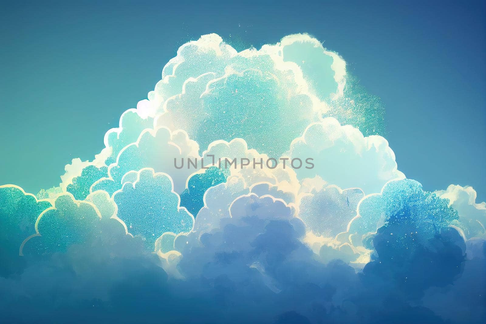 Beautiful abstract cloud and clear blue sky landscape nature white background and wallpaper, blue texture, light blue gradient, light glitter, blue pastel