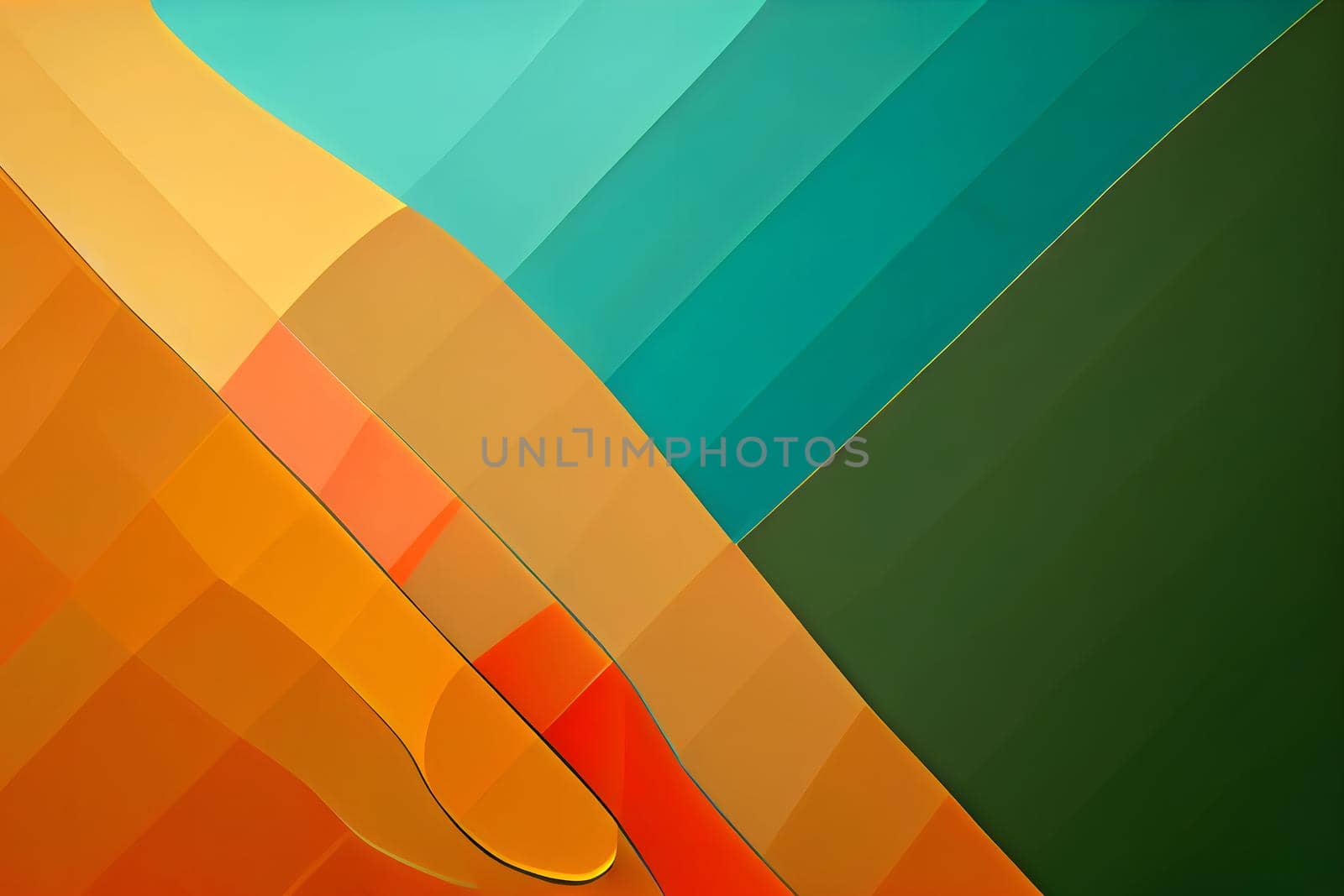 abstract flat colorful geometric background, neural network generated art by z1b