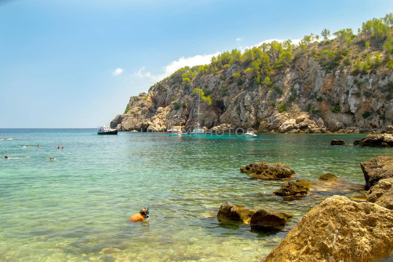 Beautiful day in Aigues Blanques, Santa Eulalia des Riu, Ibiza.