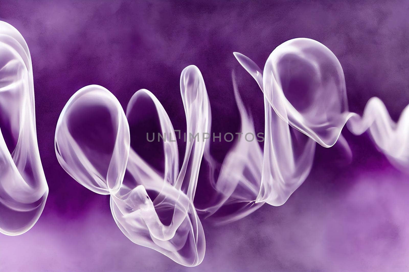 Evaporation liquify text on purple abstract background by 2ragon
