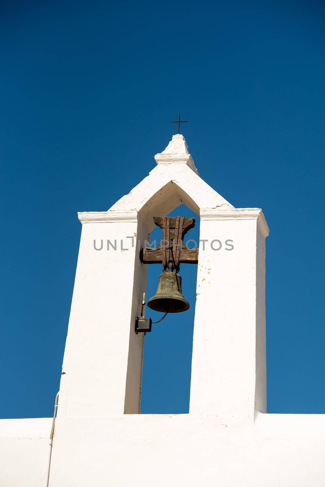 Old White Church of Santa Anges de la Corona, Ibiza, Spain. by martinscphoto