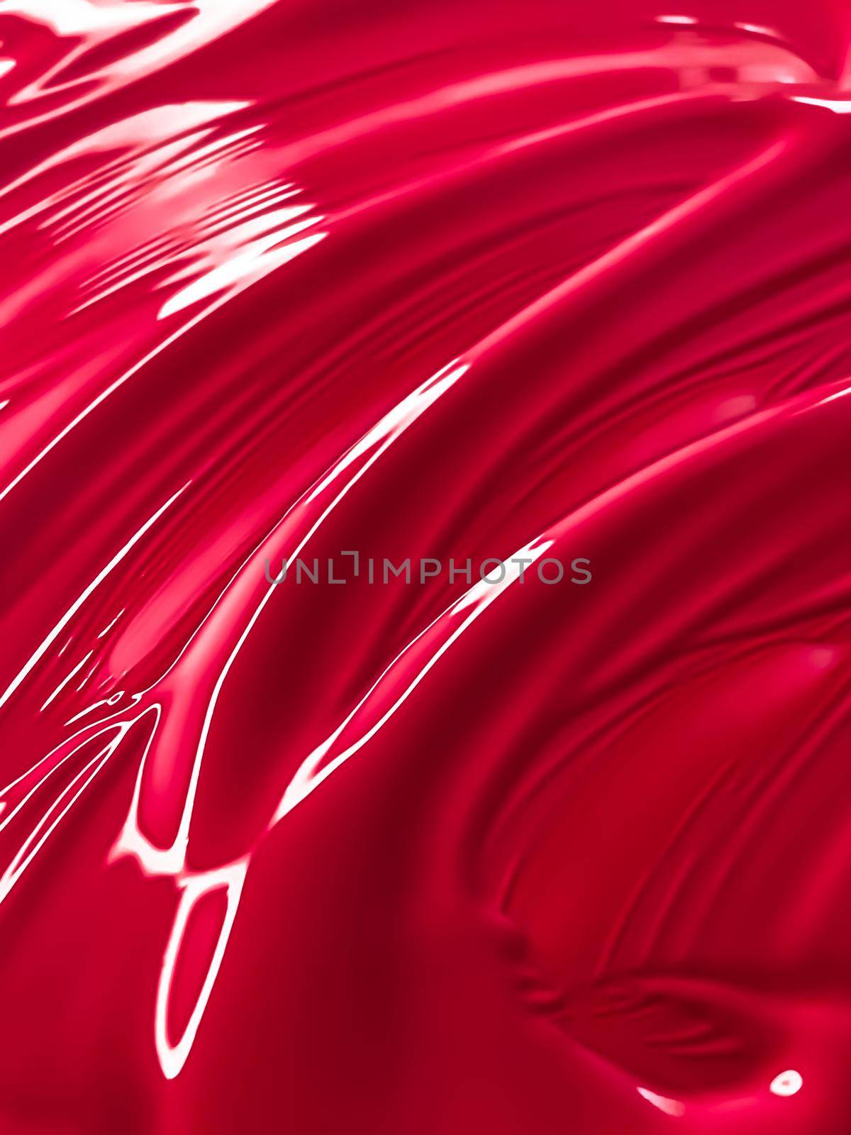 Glossy red cosmetic texture as beauty make-up product background, skincare cosmetics and luxury makeup brand design by Anneleven