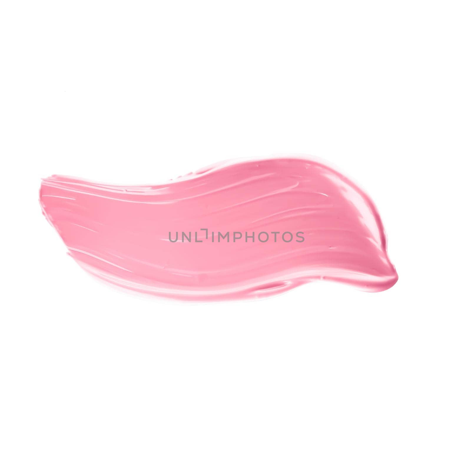 Pastel pink beauty swatch, skincare and makeup cosmetic product sample texture isolated on white background, make-up smudge, cream cosmetics smear or paint brush stroke closeup