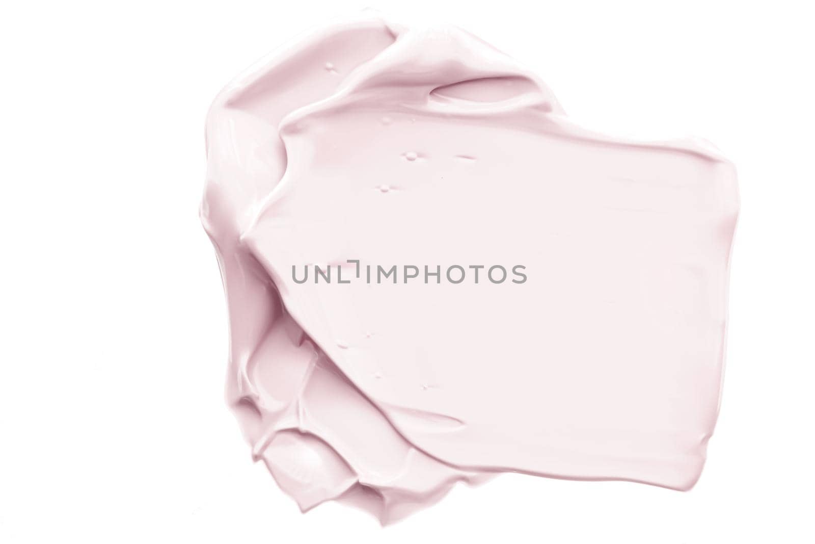 Pastel beauty swatch, skincare and makeup cosmetic product sample texture isolated on white background, make-up smudge, cream cosmetics smear or paint brush stroke closeup