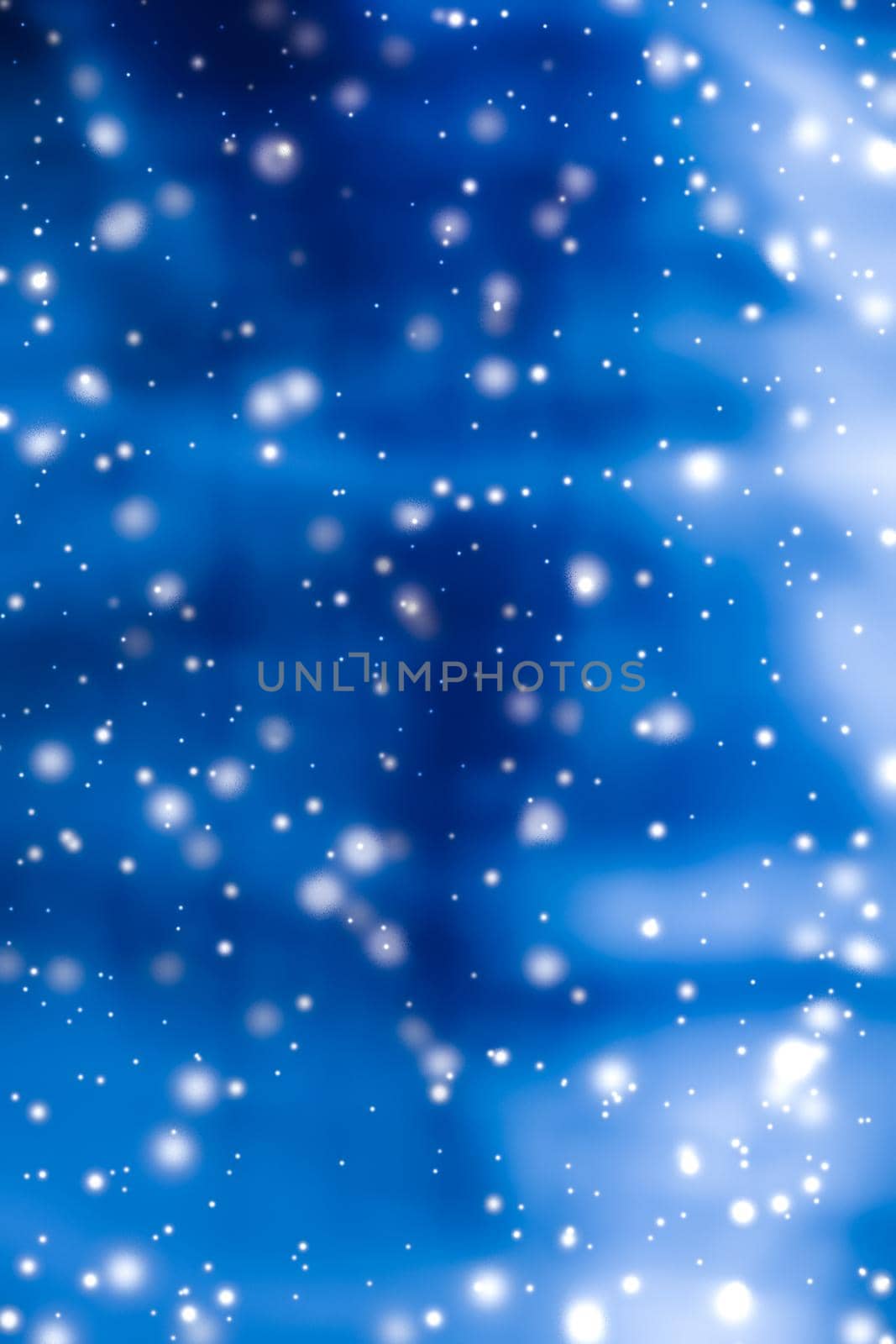 Branding, magic and festive concept - Christmas, New Years and Valentines Day blue abstract background, holidays card design, shiny snow glitter as winter season sale backdrop for luxury beauty brand