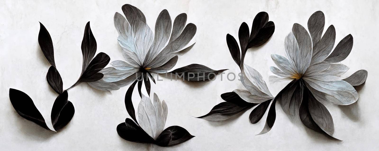 abstract flower illustration, creative flower background.