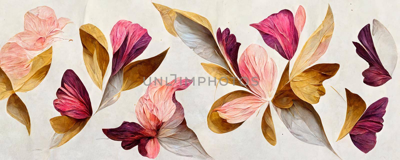 abstract flower illustration, creative flower background by TRMK