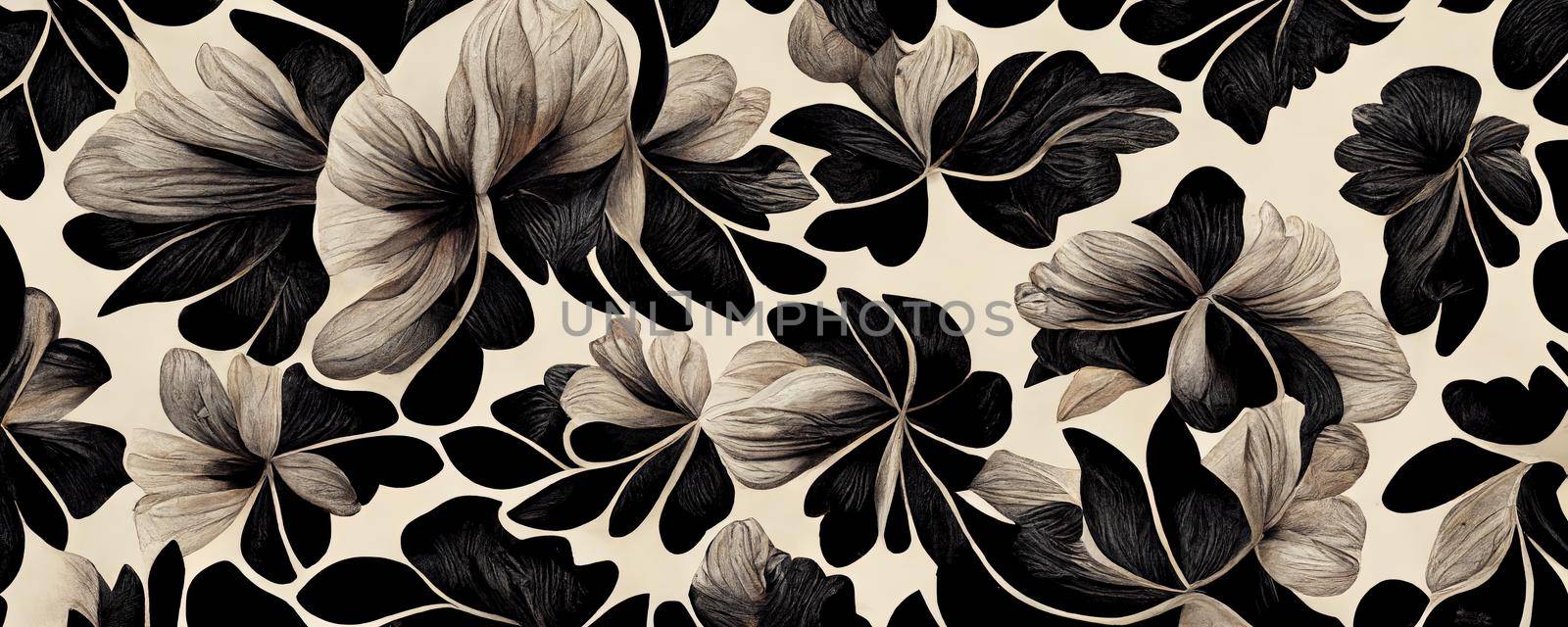 abstract flower illustration, creative flower background by TRMK