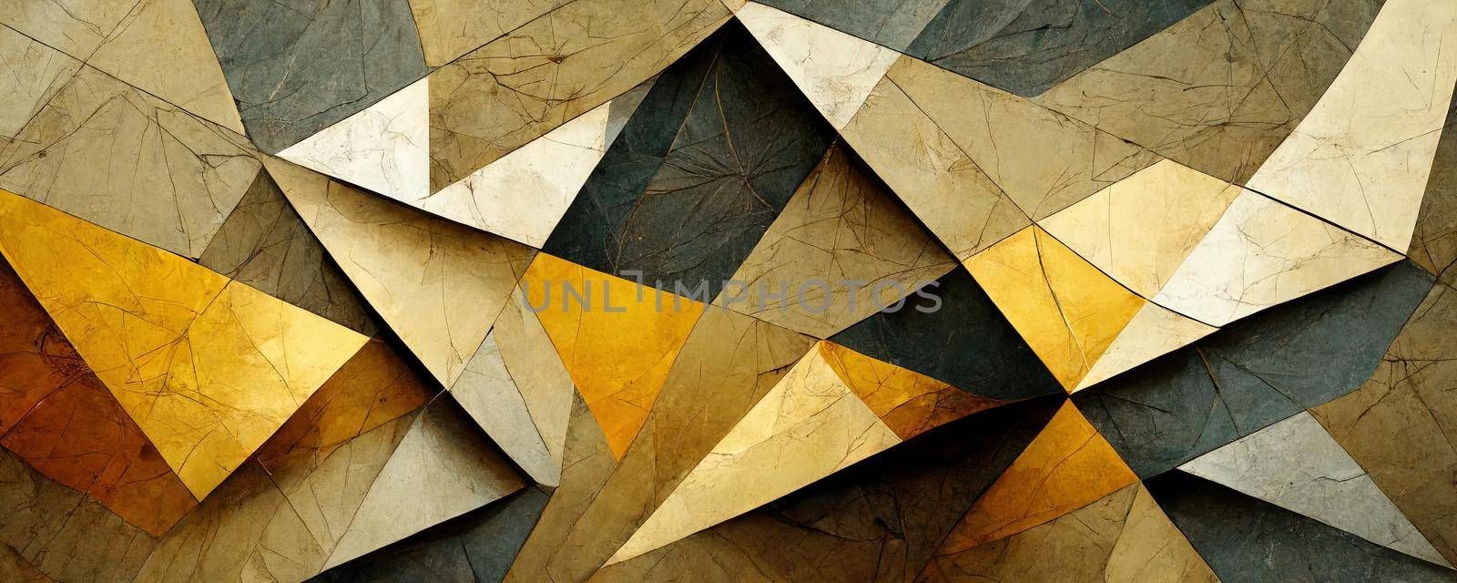 Lux conceptual texture from golden polygons.