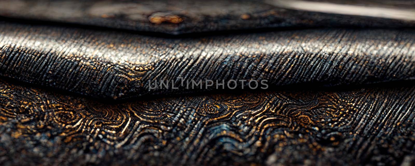 texture imitating expensive black leather texture with gilding by TRMK