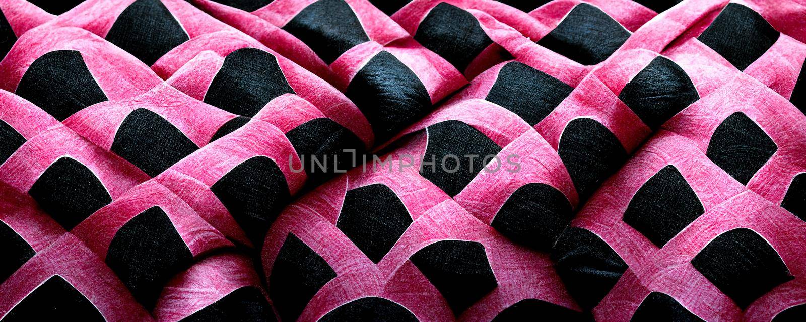 black and pink soft fabric, Colorful abstract wallpaper texture background illustration by TRMK
