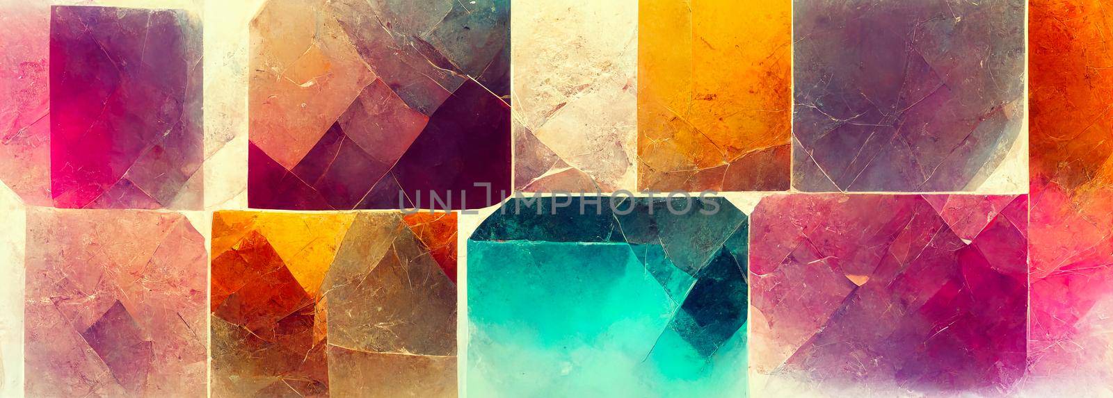 colored concrete rectangle, Colorful abstract wallpaper texture background illustration by TRMK