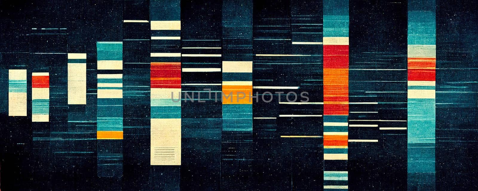 background of abstract horizontal and vertical lines of vintage colors.