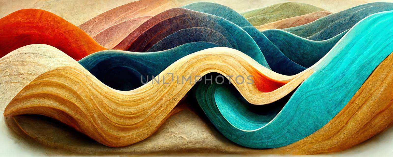 Abstract painting color texture. Modern futuristic pattern, loseup of the painting. luxury gold background by TRMK