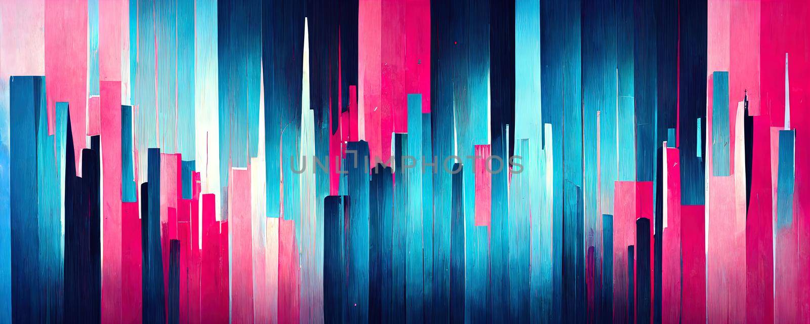 abstract neon colored lines wall background.