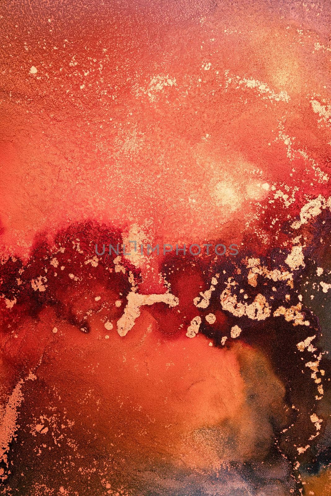 Burning abstract background from marble ink art of exquisite original painting by biancoblue