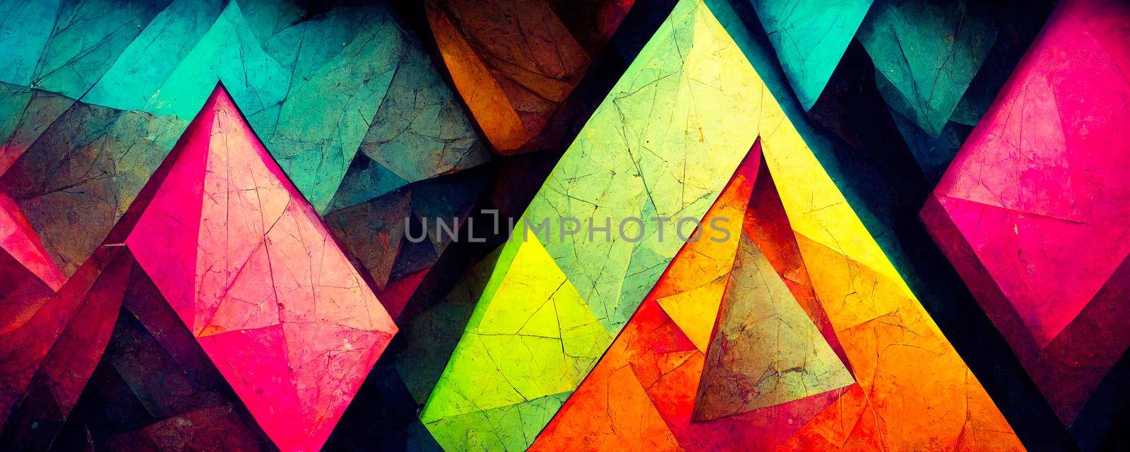 Abstract color texture. Modern futuristic polygonal pattern by TRMK