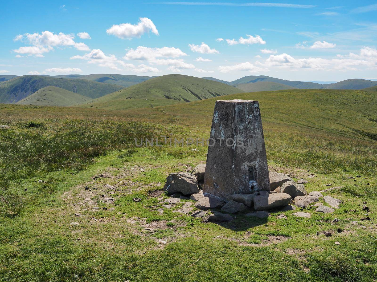 View over Randygill Top and Howgill Fells from summit of Green Bell, Cumbria, UK by PhilHarland