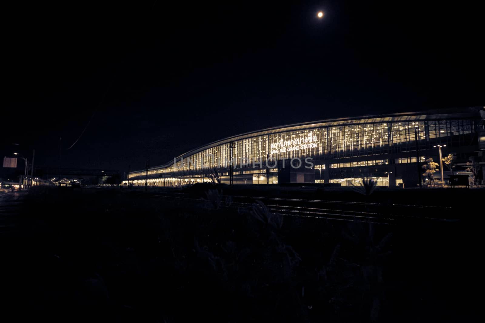 December 2020 Bangkok Thailand Bang Sue Grand Station in Chatuchak, Bangkok underconstruction.