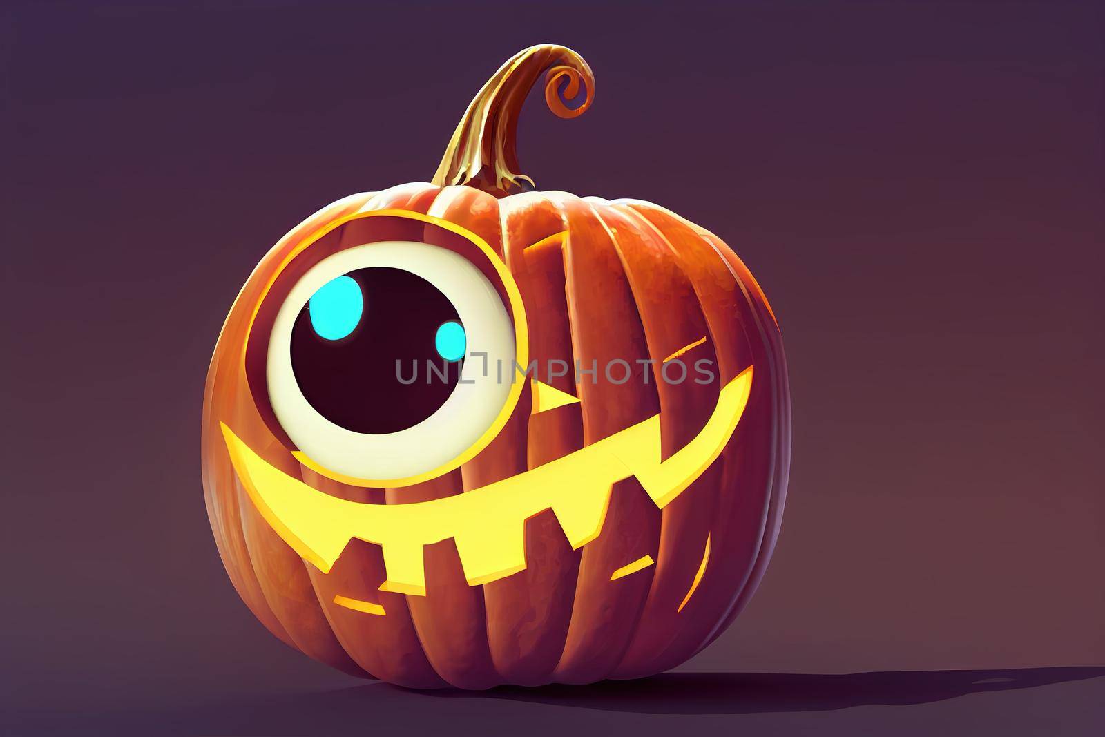 Halloween character, Halloween spooky eyeball, halloween cartoon character. For Happy Halloween party, poster, banner, card. Trick or Treat eyeball for kids. illustration. 3D Illustration