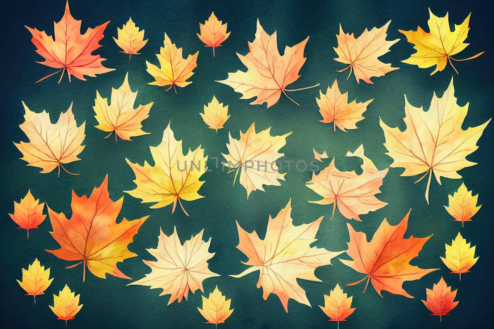 Autumn creative composition Dried leaves on white background Fall by 2ragon