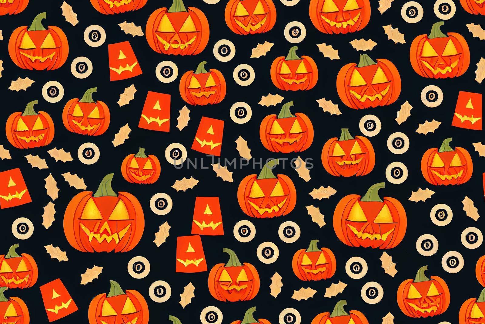 Halloween Seamless. Halloween festival background. Seamless Halloween pattern. Halloween pattern seamless wrapping paper, website banner