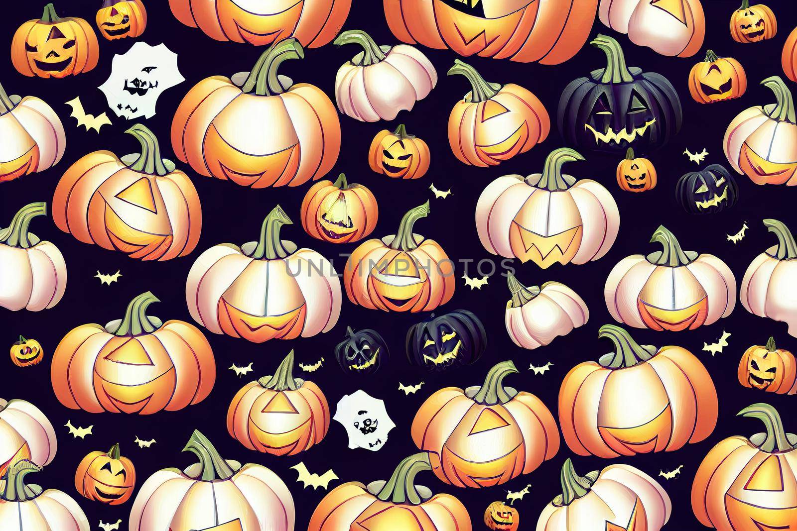 Happy Halloween collection with design elements Halloween collection isolated by 2ragon