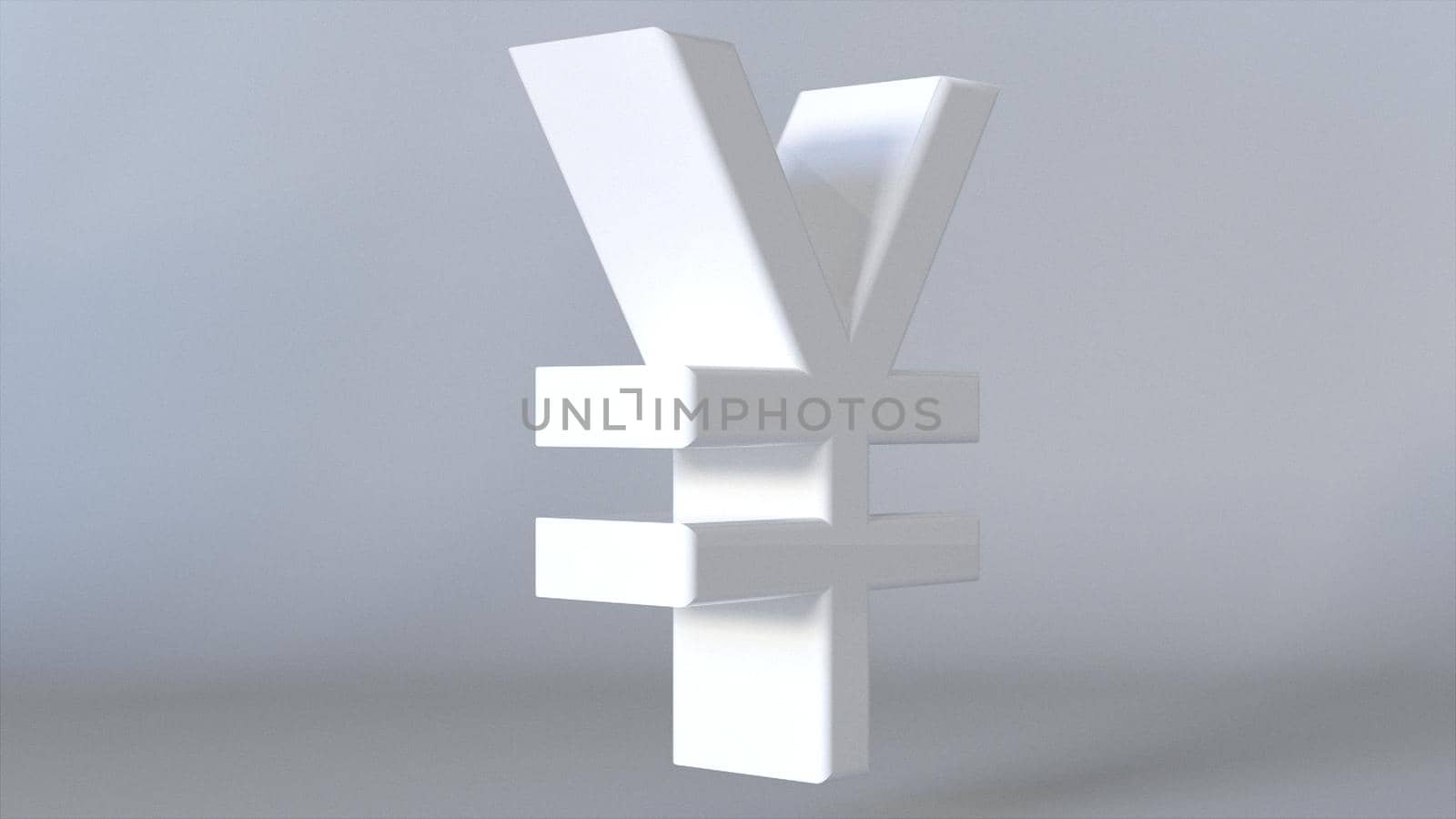 3d Icon yen. Computer generated 3d render