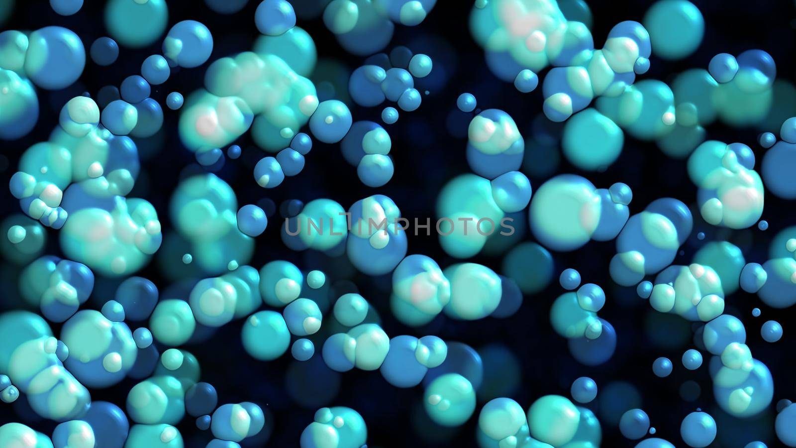 Bubbles. Computer generated 3d render