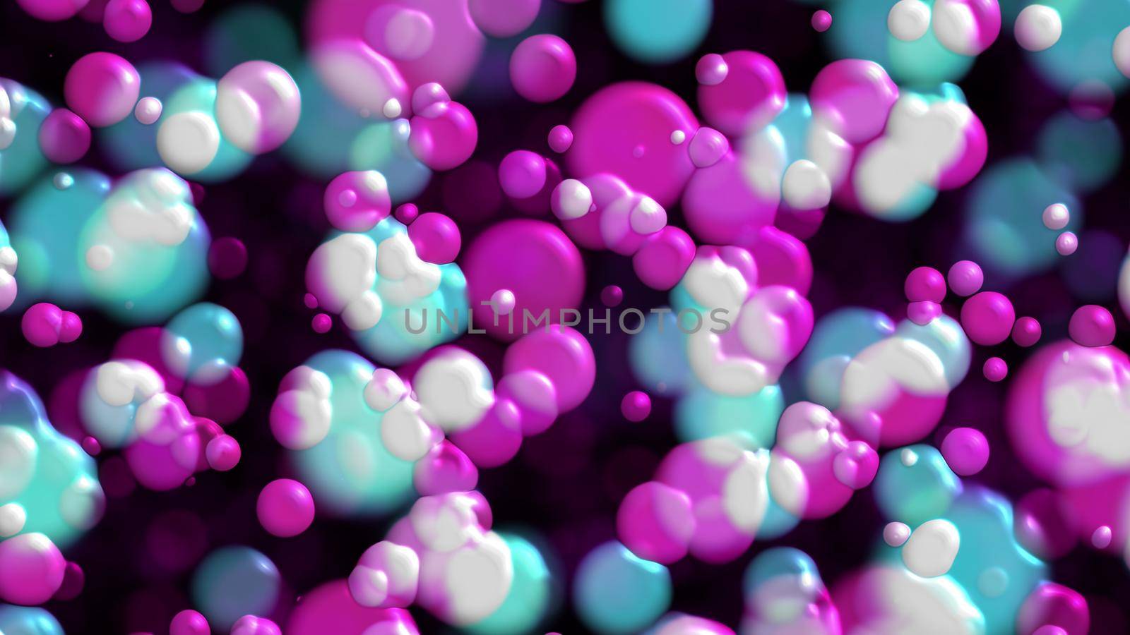 Bubbles. Computer generated 3d render