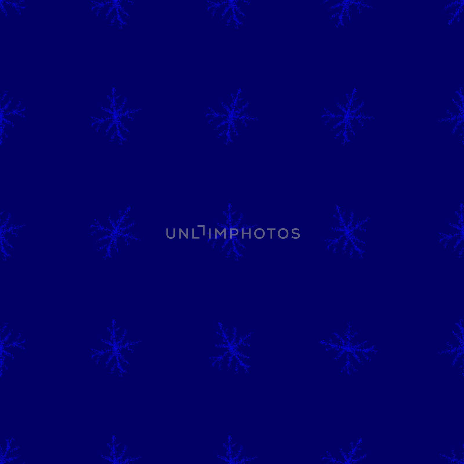 Hand Drawn Snowflakes Christmas Seamless Pattern. Subtle Flying Snow Flakes on chalk snowflakes Background. Admirable chalk handdrawn snow overlay. Majestic holiday season decoration.