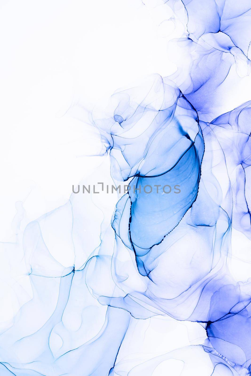 Marble ink abstract art from exquisite original painting for abstract background . Painting was painted on high quality paper texture to create smooth marble background pattern of ombre alcohol ink .