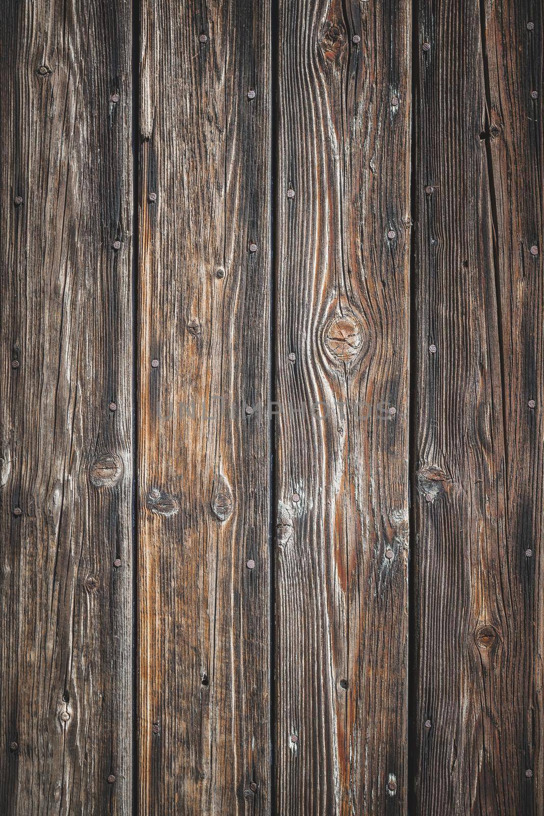 Vintage wood background. Brown wood planks texture or background.