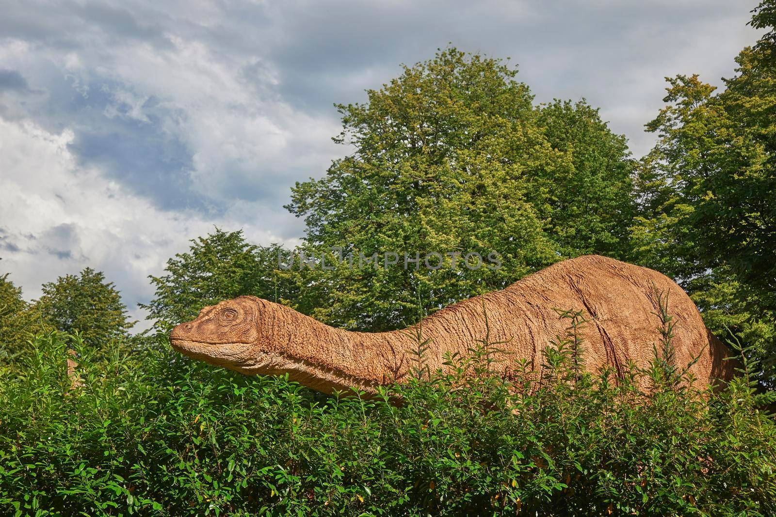 Giant Brontosaurus at Danish zoo looks like a real one by Viktor_Osypenko