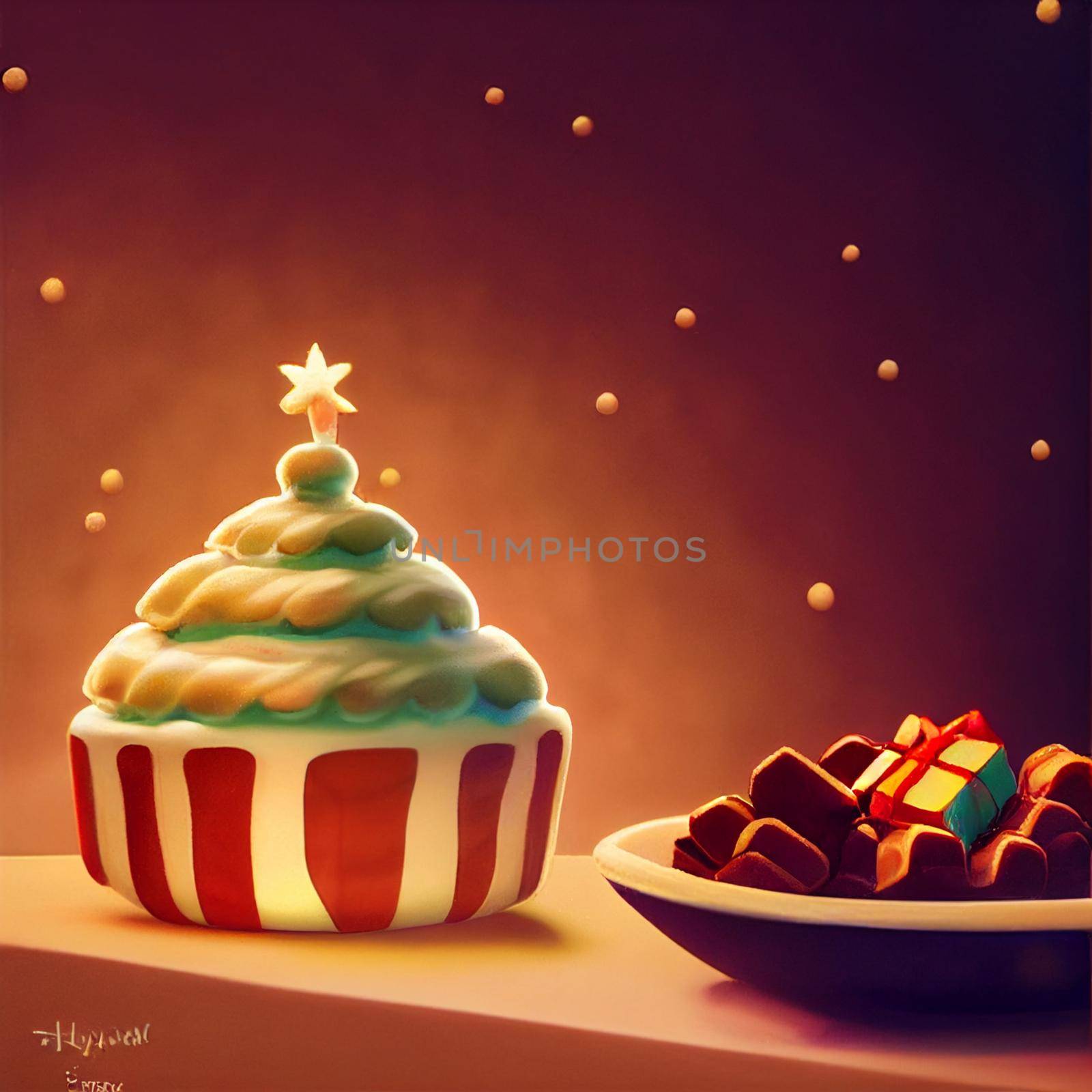 Colorful illustration of christmas treats by NeuroSky