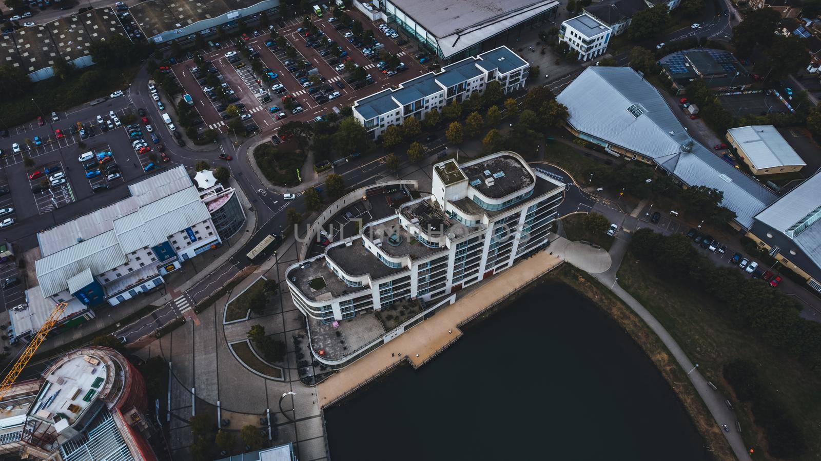 aerial view of Portishead, Bristol by fabioxavierphotography