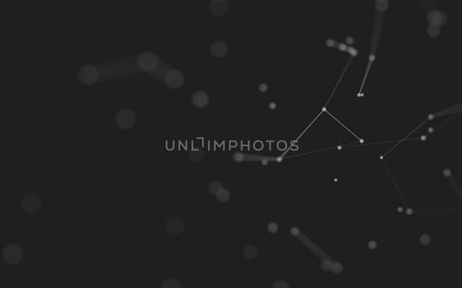 Abstract background. Molecules technology with polygonal shapes, connecting dots and lines. Connection structure. Big data visualization.  by teerawit