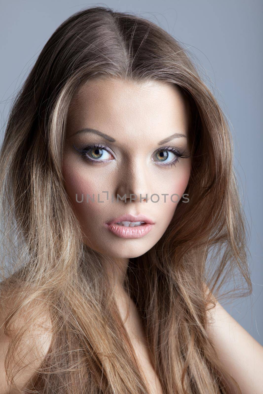 amazing beautiful and sexy young woman portrait look at camera