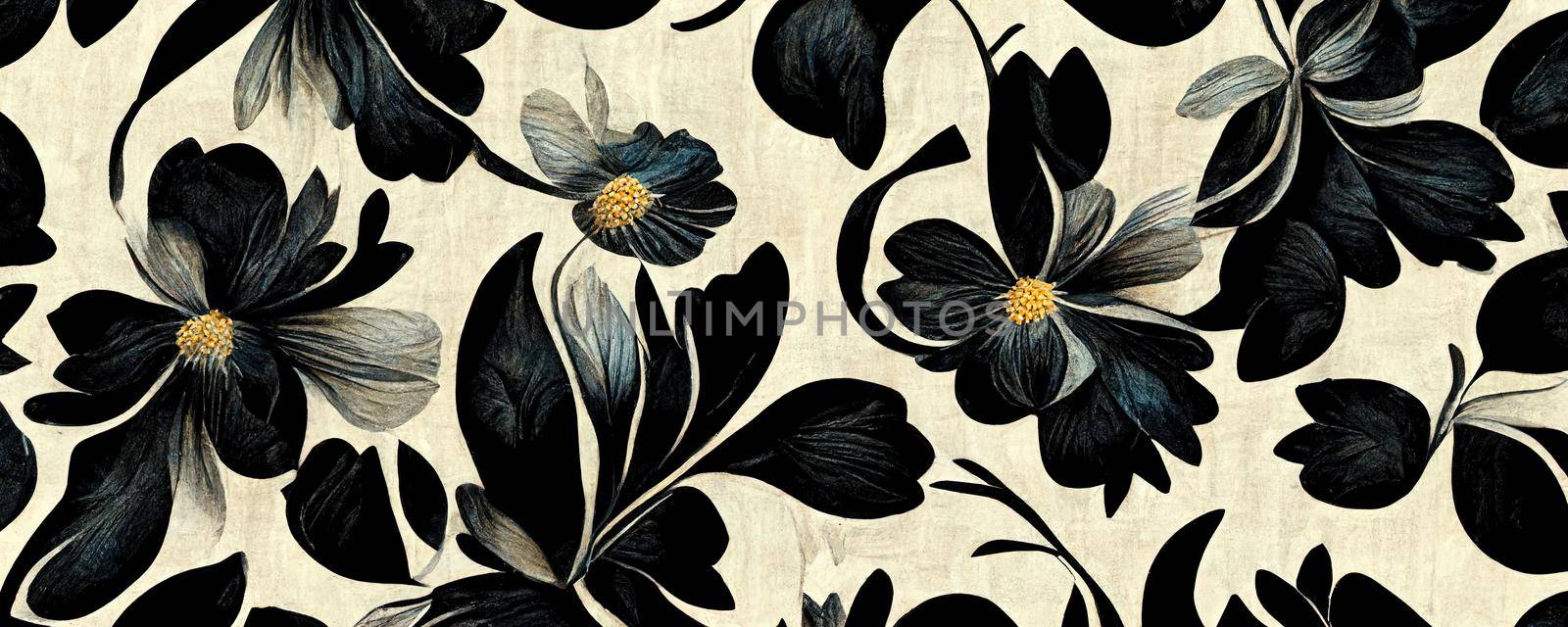 abstract flower illustration, creative flower background by TRMK