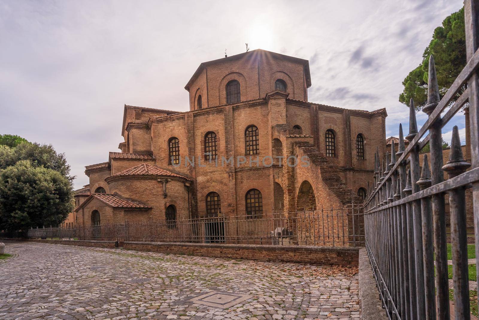 Basilica di San Vitale at cloudy day by Robertobinetti70