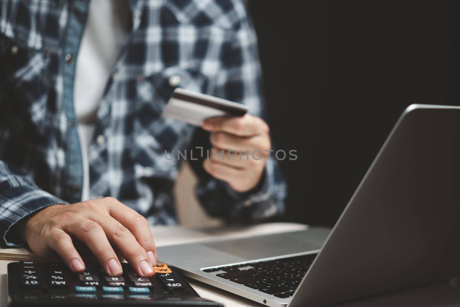 Credit card payment online shopping technology business digital banking and e commerce concept.
